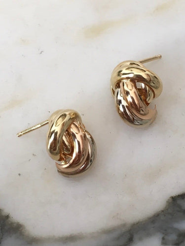 Boucles d'oreilles Boucles d'oreilles nœud en or 18K 58 Facettes 272