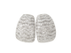Boucles d'oreilles Boucles d'oreilles pavées en or blanc et diamants 58 Facettes 33113