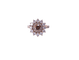 Bague 51 Gemmyo Lefkos - Bague marguerite en or rose et diamants 58 Facettes Gmyo-2370