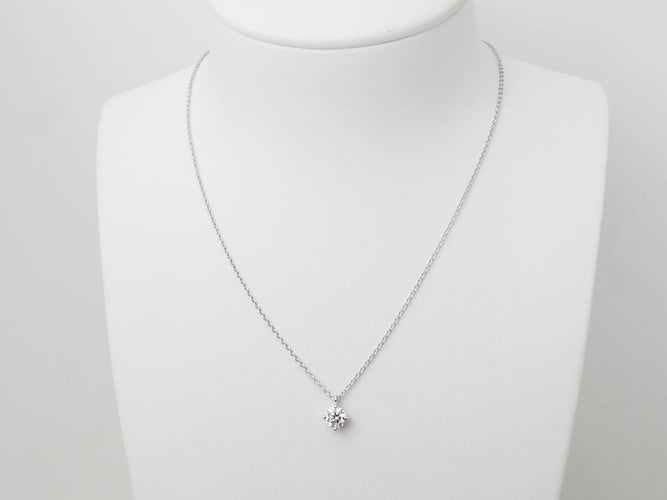 Collier Collier solitaire en or blanc et diamant 0,70 ct 58 Facettes 31878