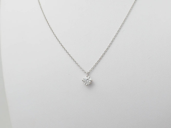 Collier Collier solitaire en or blanc et diamant 0,70 ct 58 Facettes 31878