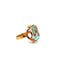Bague 57 Bague en or jaune et topaze bleue 58 Facettes 50470