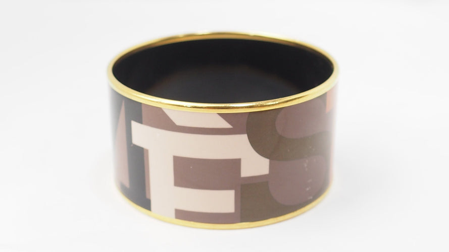 Bracelet Hermès - Bracelet manchette en émail multicolore 58 Facettes 32652