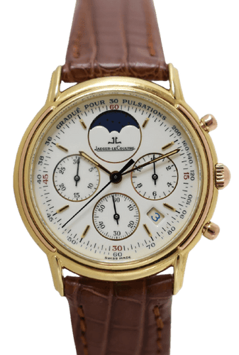 Montre Jaeger-LeCoultre Odysseus - Montre chronographe phase de lune en or 18 carats 58 Facettes JLC-500