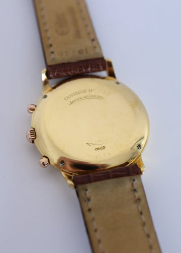 Montre Jaeger-LeCoultre Odysseus - Montre chronographe phase de lune en or 18 carats 58 Facettes JLC-500