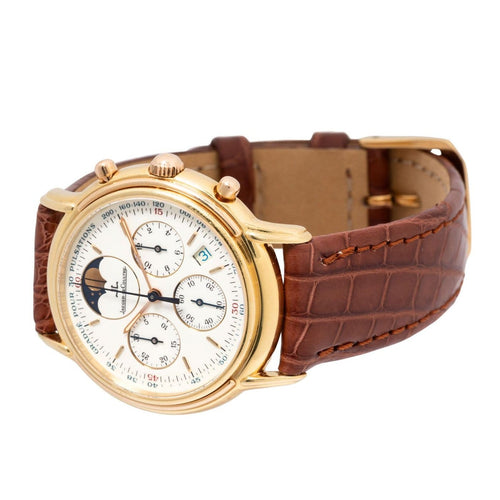 Montre Jaeger-LeCoultre Odysseus - Montre chronographe phase de lune en or 18 carats 58 Facettes JLC-500