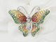 Broche Broche papillon en or blanc 18k, citrine, topaze, péridot et diamants 58 Facettes 33134