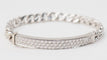 Bracelet Bracelet gourmette en or blanc et diamants 58 Facettes 32978