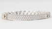 Bracelet Bracelet gourmette en or blanc et diamants 58 Facettes 32978