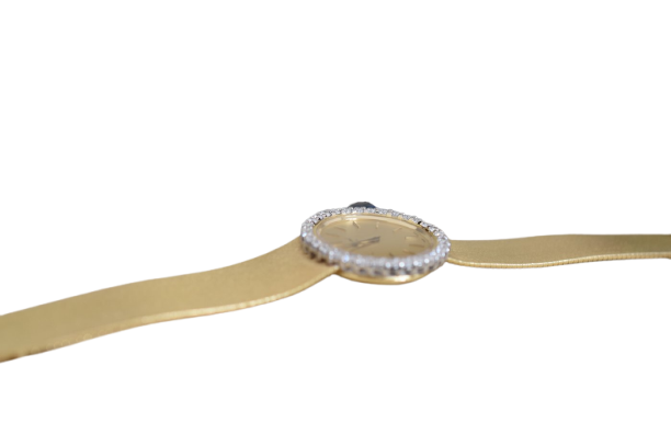 Chopard 810 - Hodinky ze žlutého 18karátového zlata a diamantů 