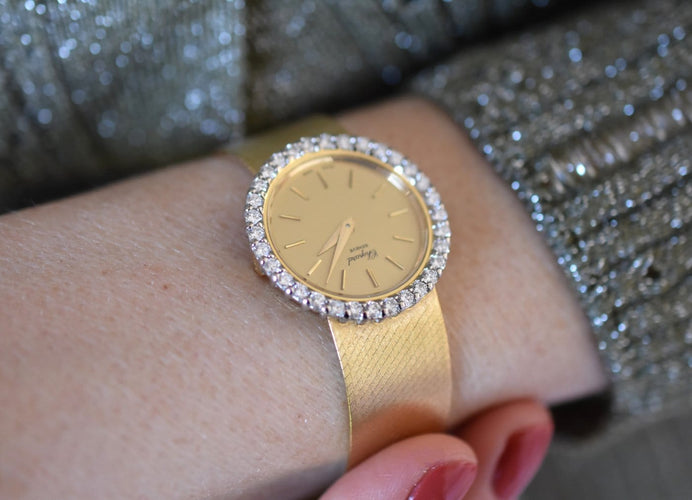Montre Chopard - Montre en or jaune 18 carats et diamants 58 Facettes CHO-700