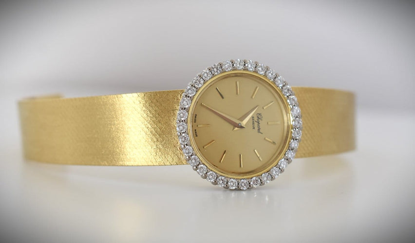 Montre Chopard - Montre en or jaune 18 carats et diamants 58 Facettes CHO-700