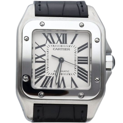 Cartier Santos 100 XL - Steel watch 