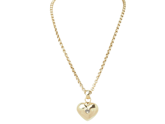 Collier Chopard Happy Diamonds - Collier en or jaune et diamant 58 Facettes 33244