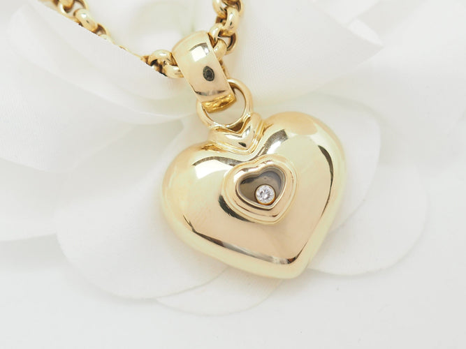 Collier Chopard Happy Diamonds - Collier en or jaune et diamant 58 Facettes 33244