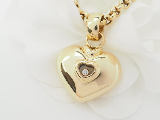 Collier Chopard Happy Diamonds - Collier en or jaune et diamant 58 Facettes 33244