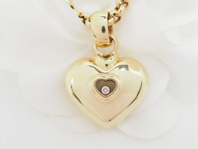 Collier Chopard Happy Diamonds - Collier en or jaune et diamant 58 Facettes 33244