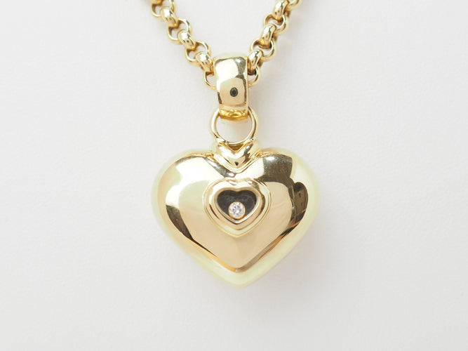 Collier Chopard Happy Diamonds - Collier en or jaune et diamant 58 Facettes 33244