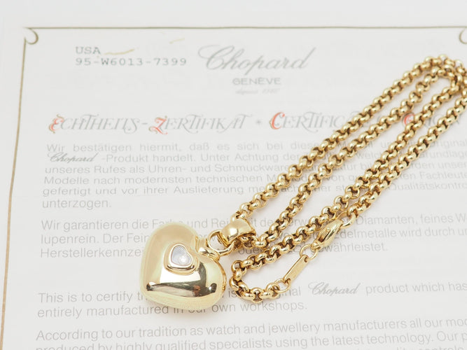 Collier Chopard Happy Diamonds - Collier en or jaune et diamant 58 Facettes 33244
