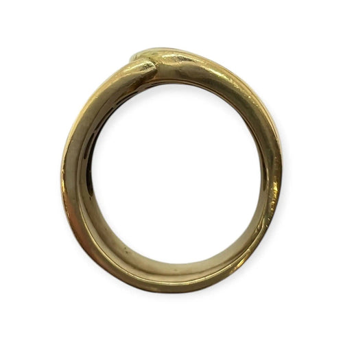 Bague 54 Bague design croisé en or jaune et diamants 58 Facettes 330083257