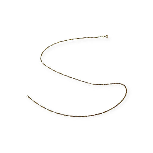 Collier Chaîne maille torsadée en or jaune 58 Facettes 330095980