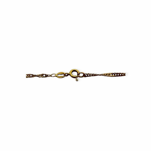 Collier Chaîne maille torsadée en or jaune 58 Facettes 330095980