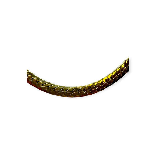 Collier Collier maille anglaise en or jaune 750 58 Facettes 330094074