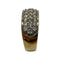 Bague 49 Bague en or jaune 750 et pavage de diamants 58 Facettes 330094071