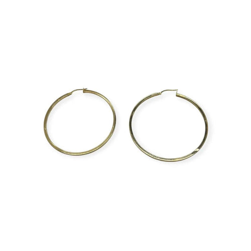 Boucles d'oreilles Créoles en or jaune 18K 58 Facettes 330093600