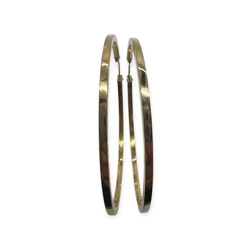 Boucles d'oreilles Créoles en or jaune 18K 58 Facettes 330093600