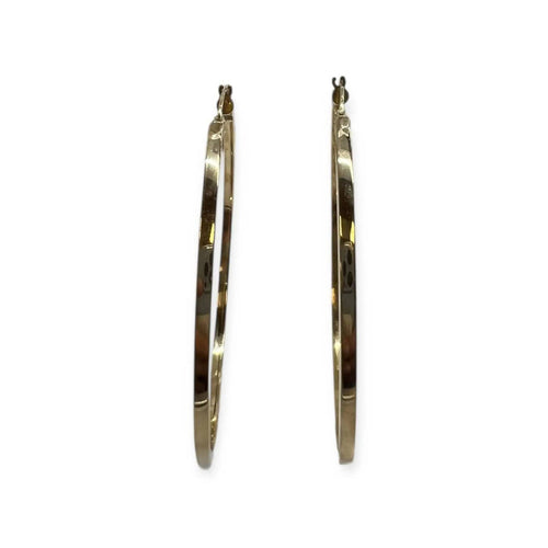 Boucles d'oreilles Créoles en or jaune 18K 58 Facettes 330093600