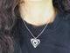 Collier Collier cœur en or blanc 18k et diamants 58 Facettes 33084