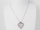 Collier Collier cœur en or blanc 18k et diamants 58 Facettes 33084