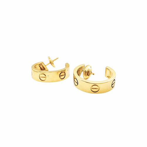Boucles d'oreilles Cartier Love - Boucles d'oreilles en or jaune 58 Facettes 35721