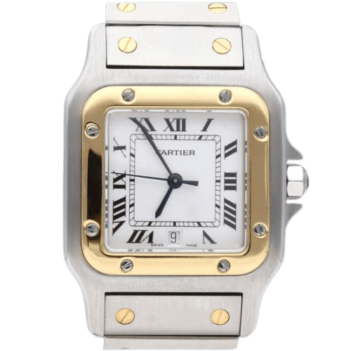 Montre Cartier Santos Galbée - Montre en or jaune et acier 58 Facettes MT45911