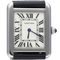 Montre Cartier Tank Solo - Montre femme quartz bracelet cuir 58 Facettes MT46785