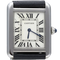 Cartier Tank Solo - Leather quartz watch 