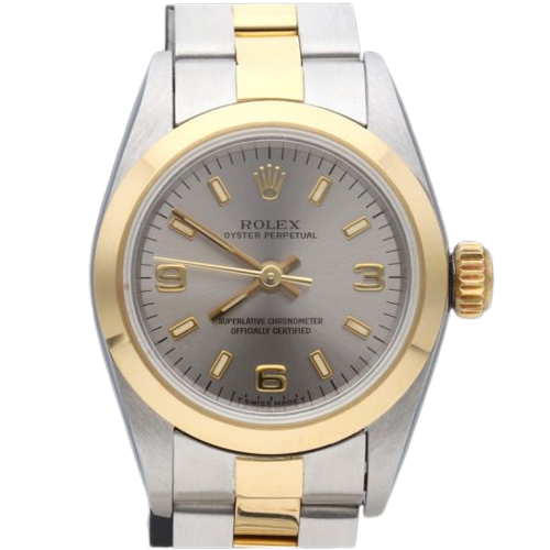 Rolex Oyster Perpetual - Lady's watch in yellow gold and steel 