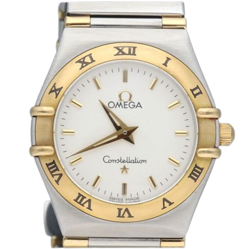 Omega Constellation - Women's watch in yellow gold and steel 