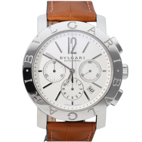 Bulgari - Ocelové chronografové hodinky 
