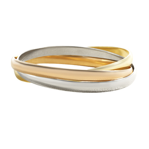 Cartier Trinity Large - Bracelet in white, yellow and rose gold 