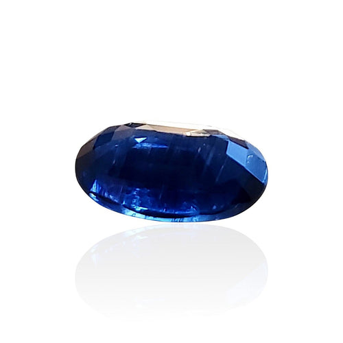 Bague Cyanite chromifère - Pierre ovale mixte de Madagascar 2,12 ct 58 Facettes #24-104-CNCHBLR