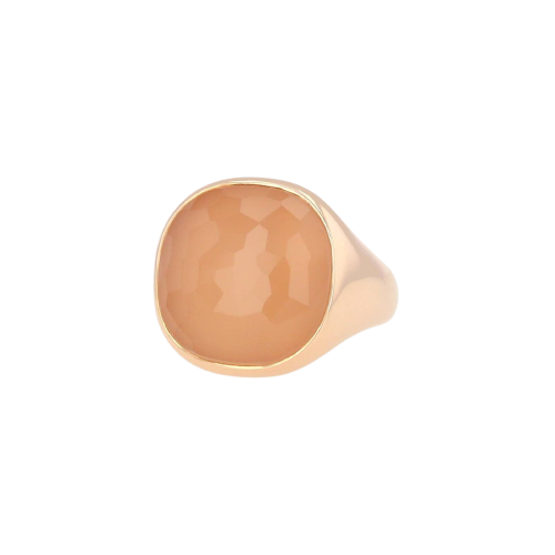 Pomellato Victoria - 18-carat gold ring with rose quartz 