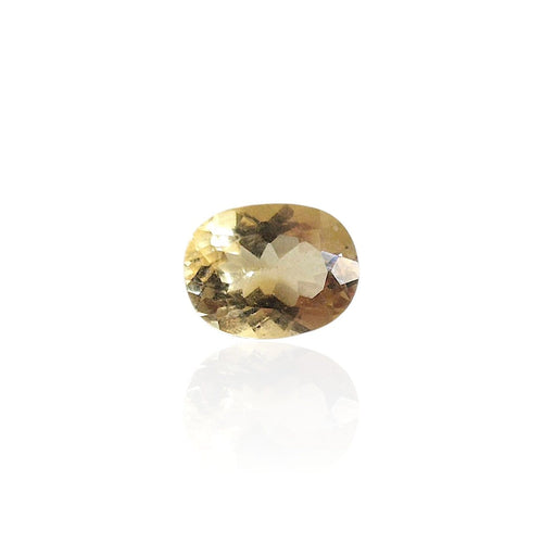 Pendentif Héliodore - Pierre ovale mixte du Brésil 1,40 ct 58 Facettes #24-111-BRHLDR