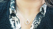 Collier Collier en or blanc 18 kt, citrine et diamants 58 Facettes 32805