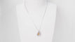 Collier Collier en or blanc 18 kt, citrine et diamants 58 Facettes 32805