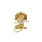 Van Cleef & Arpels - Lion Ébouriffé brooch in yellow gold, emeralds, and diamonds 