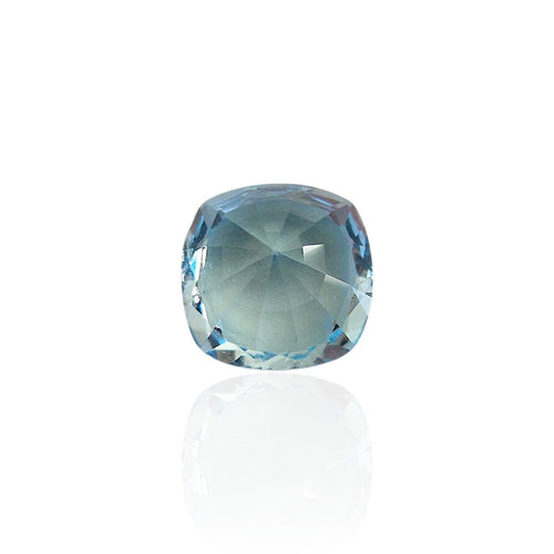 Pendentif Topaze Sky-Blue - Pierre coussin mixte du Brésil 7,085 ct 58 Facettes #24-109-TPSB