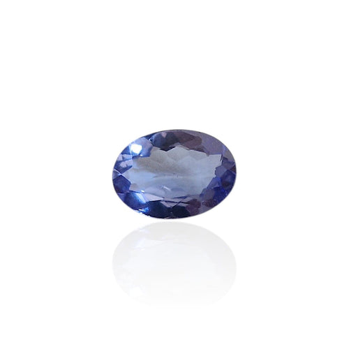 Pendentif Tanzanite - Pierre ovale mixte de Tanzanie 0,74 ct 58 Facettes #24-108-TZVLCH
