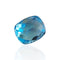 Pendentif Topaze London Blue - Pierre 6,295 ct taille Choval Bubble 58 Facettes #26-011-TPLBBZ